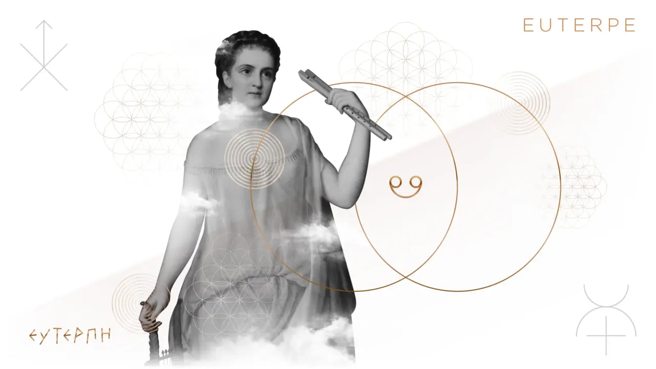Vassiliki MUSE - Euterpe illustration by Plus Gravity Creative Branding Studio