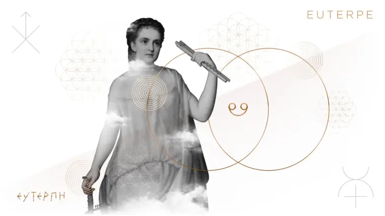 Vassiliki MUSE - Euterpe illustration by Plus Gravity Creative Branding Studio