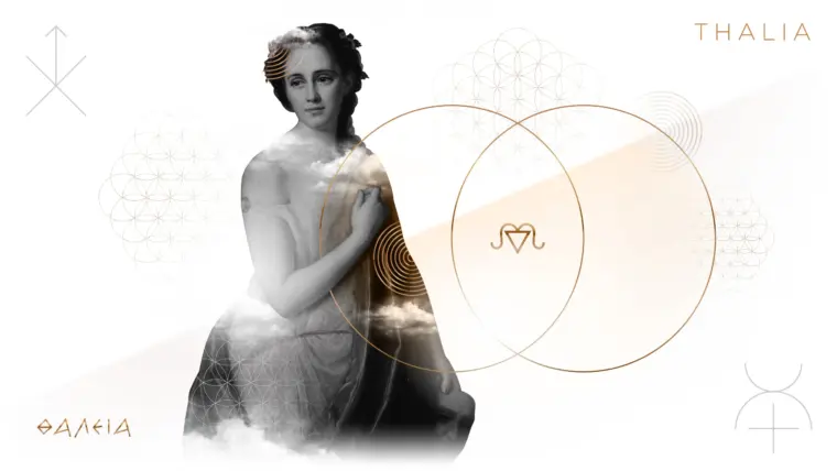 Vassiliki MUSE - Thalia illustration by Plus Gravity Creative Branding Studio